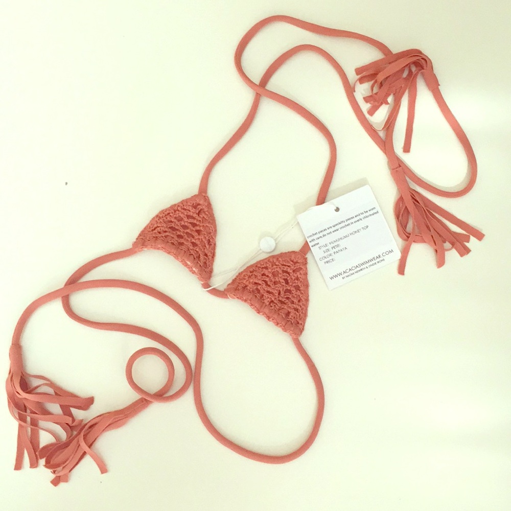 NWT ACACIA Honey top humuhumu crochet - Picture 3 of 7